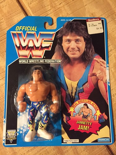 MARTY JANNETTY WWF SERIES 10 HASBRO BLUE CARD Tita...