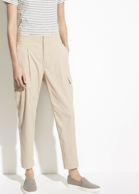 Vince 8 Ladies Cargo Pants Linen Blend 