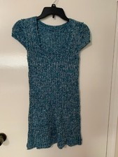 Sweater dress/top  in Blue and white. Size Small. Casual or Travel