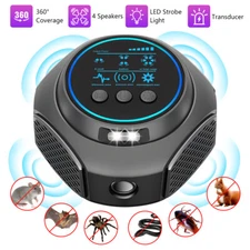 4-in-1 Ultrasonic Rodent Repellent Pest Repeller Mouse Blocker Rat Deterrent US