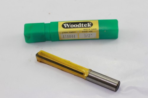 Woodtek 818844 1/2" Straight Bit Shank Size 1/2" - New - Picture 2 of 2