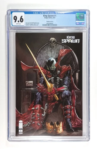 King Spawn #1 B CGC 9.6 White Pages (2021) Image Comics