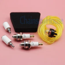 Air Fuel Filter Line Spark Plug Primer Bulb Fit Poulan Echo Craftsman Chainsaws