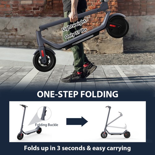 10" Folding Electric Scooter W/ APP 500W 50KM Range Adult City Commute E-scoote - Picture 8 of 10