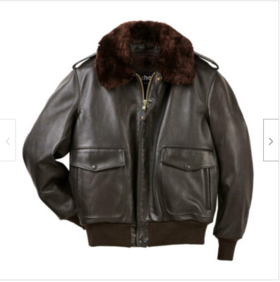 G-1 AVIATOR A-2 BOMBER BROWN US NAVY FLIGHT REAL LEATHER JACKET FOR MENS