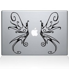 The Decal Guru Swirly Wings MacBook Decal Vinyl Sticker - 15" MacBook Pro 20...