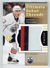 07-08 UD Upper Deck Ultimate Debut Threads  Andrew Cogliano  /50  Rookie  Patch
