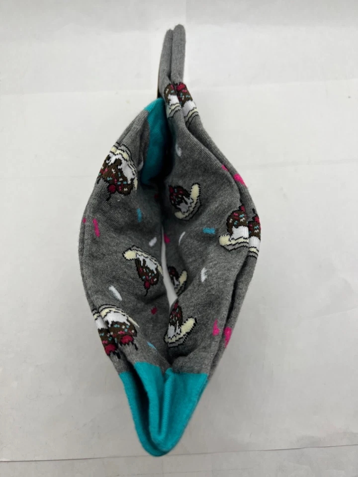 K Bell Mens Crew Socks Grey Sz 10-13 Banana Split Print New Shoes Sz 6.5-12 - Изображение 4 из 4