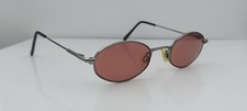 Vintage Charmant CH8387 Gunmetal Oval Sunglasses FRAMES ONLY Japan