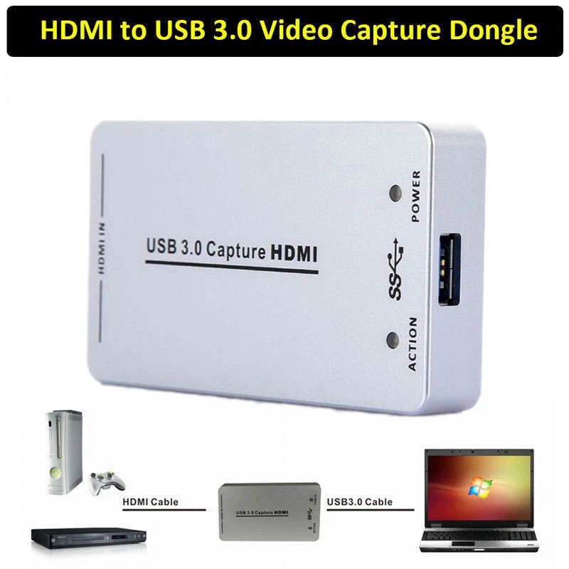 HDMI to USB3.0 Video Capture,1080P60FPS,UVC,Win MAC Linux,Potplay VLC OBS Xsplit - Image 3 of 4