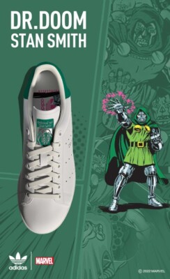 Adidas Stan Smith Dr. Doom size 13. White Green Silver Adidas Stan Smith Dr. Doom size 13. White Green Silver