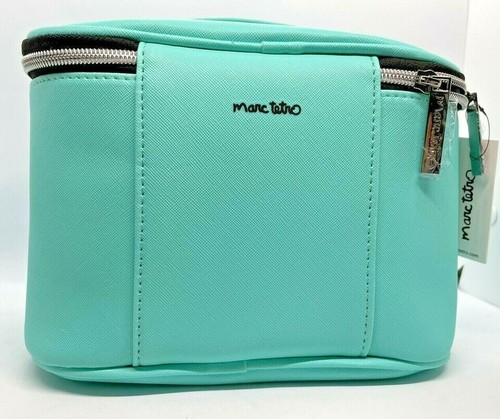 CUTE MARC TETRO BOSTON TERRIER TURQUOISE COSMETIC CASE NWT - Picture 4 of 7
