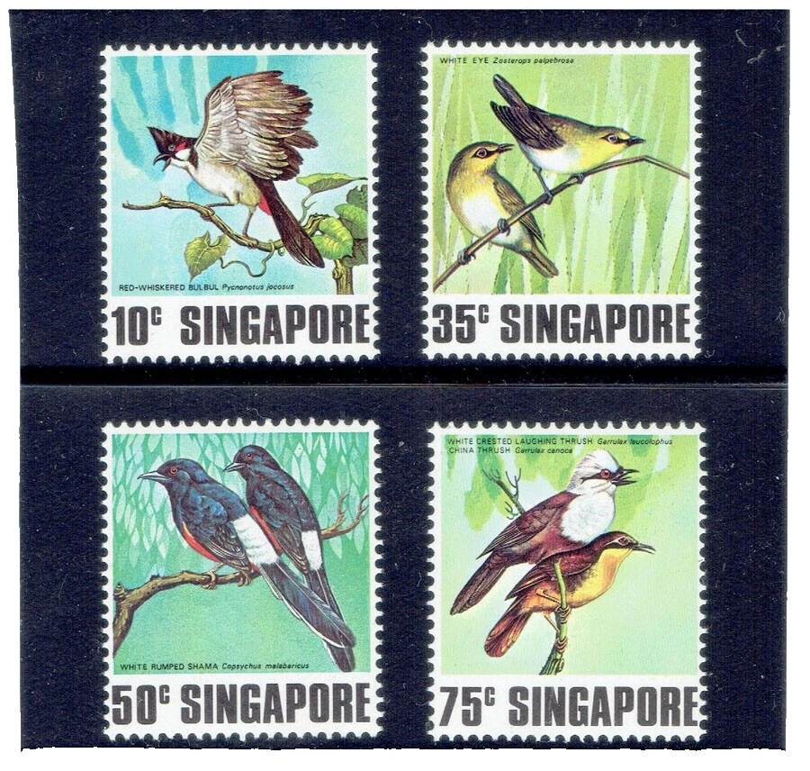 Mint Never Hinged/MNH Birds Decimal Singapore Stamps (1963-Now)