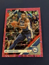 2019 Donruss Optic #85 Al Horford PINK HYPER Philadelphia 76ers /75 SSP Prizm