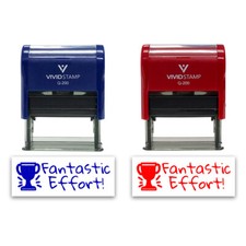 Fantastic Effort Rubber Stamp Motivational Teacher Stamps Classroom Supplies