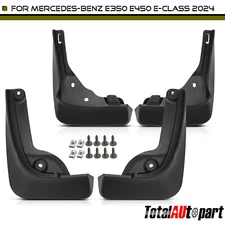 New 4Pcs Mud Flaps Splash Guards Fender for Mercedes-Benz E350 2024 Front & Rear