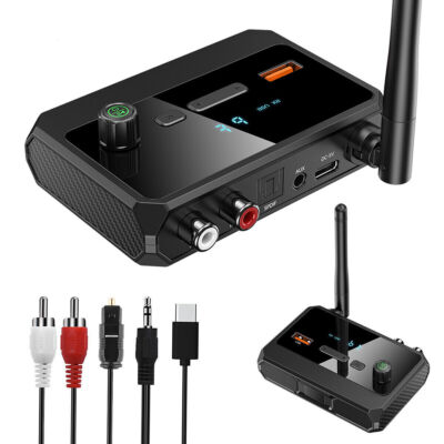 Digital Wireless Bluetooth Audio Receiver Adapter Stereo for Car Home TV Laptop