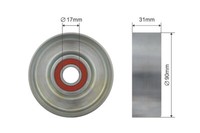 NTY Spannrolle Keilrippenriemen FÜR Ford Cougar Focus Maverick Mondeo II T