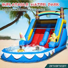 21ft Commercial Inflatable Water Slide Park Bounce House Splash Pool with Blower