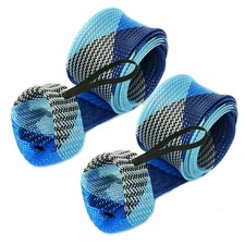 Reaction Tackle Fishing Rod Cover/ Rod Sleeve/ Rod Sock (2-Pack) Blue-Gray