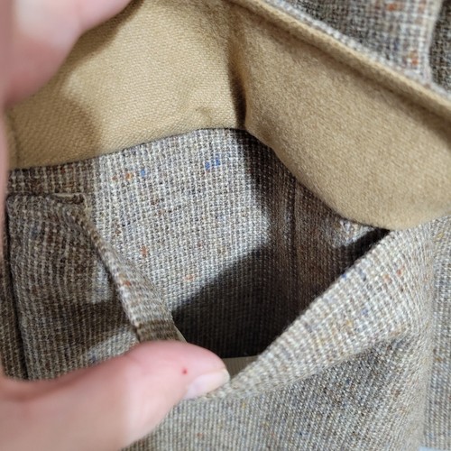 VTG PBM Tweed Donegal Wool Blazer Men 39R Brown Fleck Donegal Elbow Patches USA - Picture 16 of 23