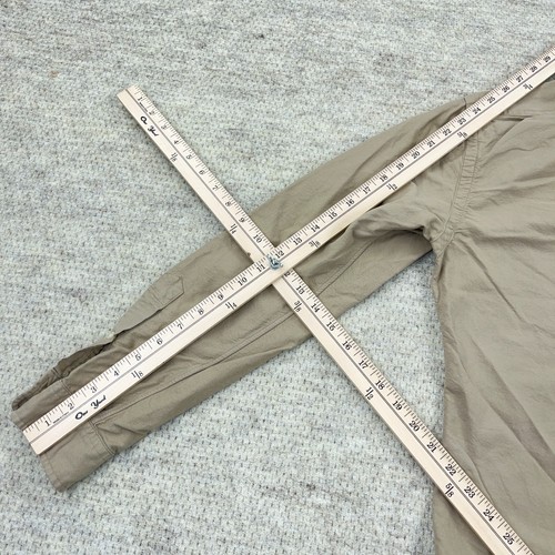 Ralph Lauren Shirt Men Medium Button Up Oxford Cloth Slim Fit Khaki Tan Dress - Picture 7 of 8