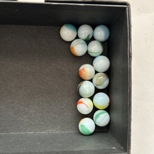 Vintage Marble King Rainbow Marbles  LOT OF 13 