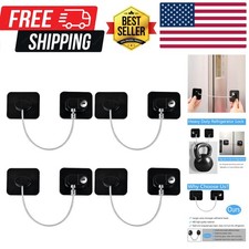 Upgraded Refrigerator Locks 4 Pack, Baby Proof Cabinet Locks with Keys, Safet...