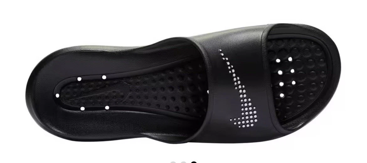 Scivolo sportivo uomo Nike vittoria uno doccia nero con bianco taglia 9