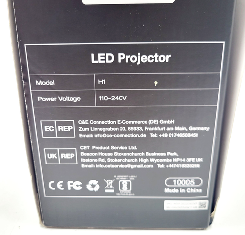 HAPPRUN Proiettore Proiettore Bluetooth Nativo 1080P con Schermo 100'' - Foto 4 di 6
