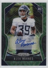 2019 Panini Prizm Rookies Green Scope 22/75 Alex Barnes #377 Auto nd3