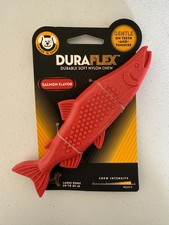 Chase N Chomp Duraflex Salmon Flavor Dog Chew Toy Large Soft Nylon Heavy New