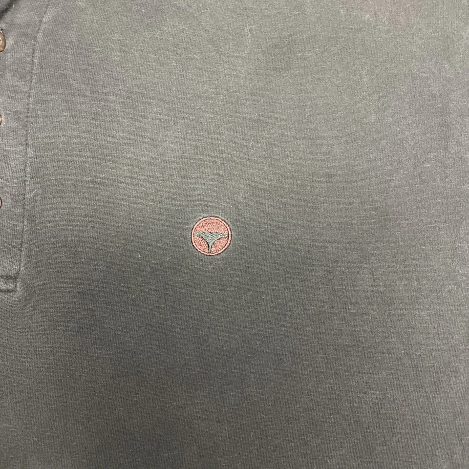 VINTAGE TaylorMade Shirt Adult Extra Large Black Polo Heavy Cotton Logo Mens XL - Image 2 of 4