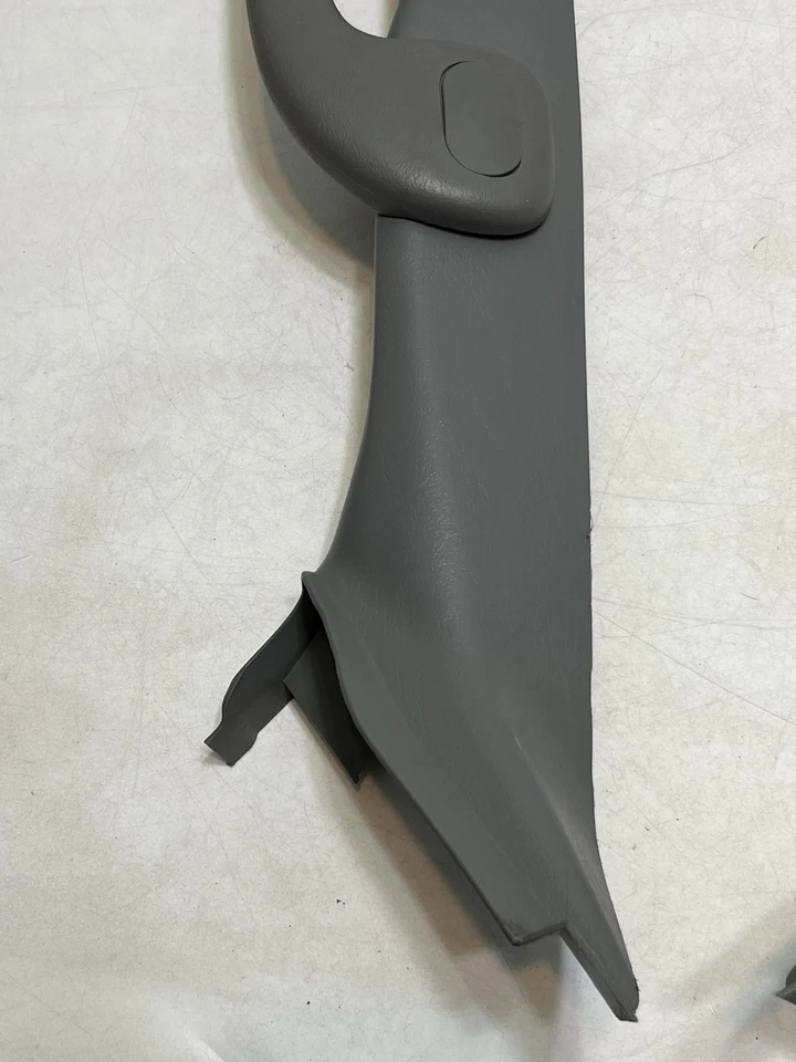 99-04 F250 F350 A Pillar Trim Cover Panels Handles Driver Passenger Gray OEM — 第 3/4 张图片