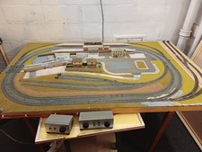 Model Railway Layout 00 Gauge On Folding Table Very Heavy please read desc
