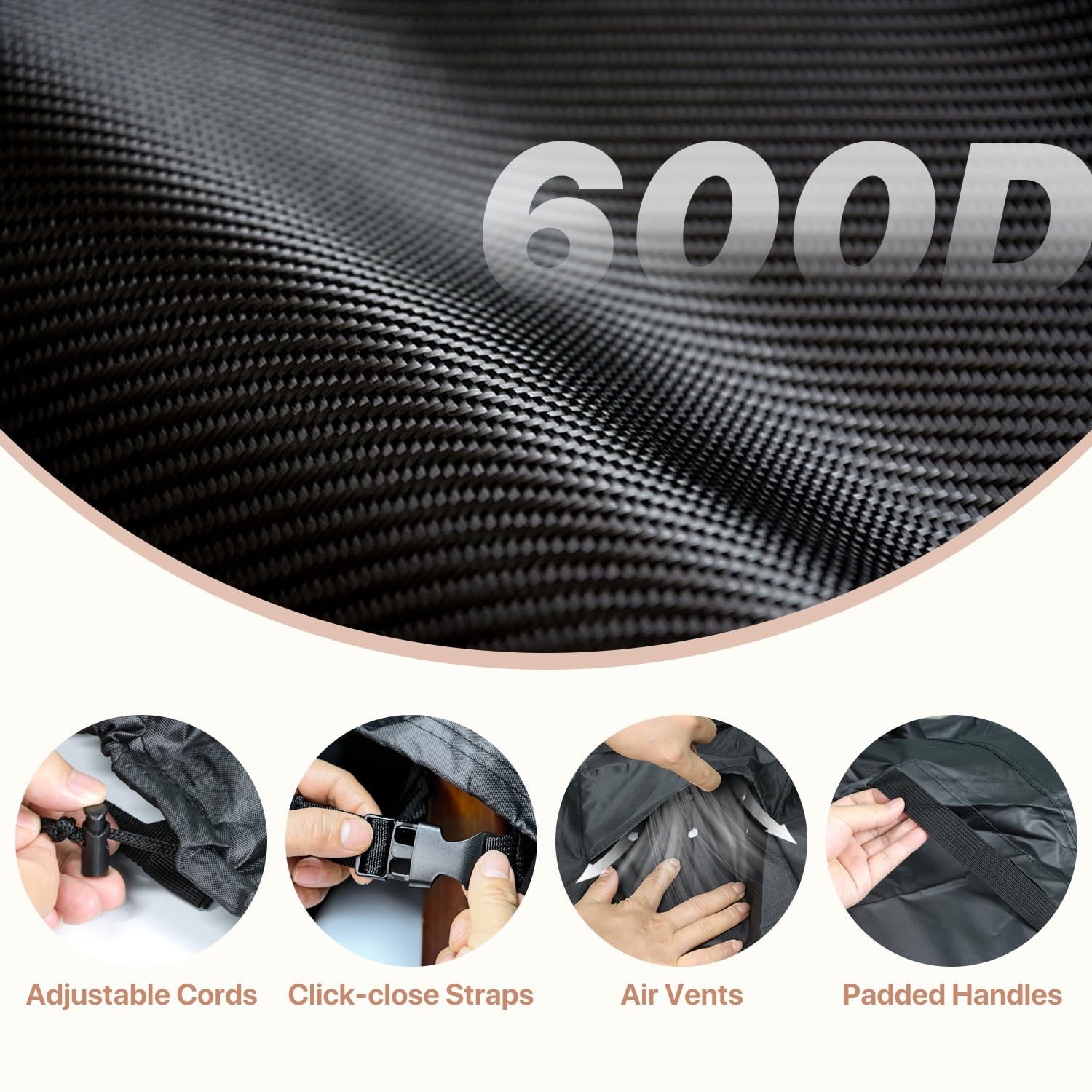 Likorlove 100% Waterproof Outdoor Sofa Cover, 90.5" Wx 42" Dx 32" H Patio Fur...