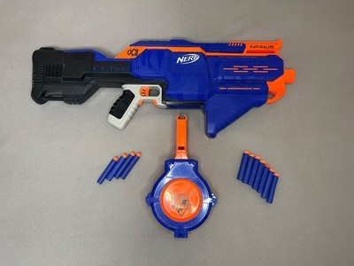 NERF - N-Strike Elite Infinus - elektrisch betrieben - blau/orange -inkl. PFEILE