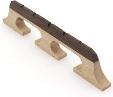 5-String Banjo Bridge, Ebony Maple Banjo Bridge Replacement Composite with Dual-