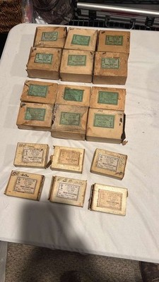 Vintage Mustad Fishing Hooks Lot Made Norway Limerick Qual. 3103 18 boxes 7 6 3