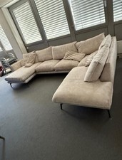 Designercouch Mit Veloursleder Ursprünglich 14.000€ Für Große Wohnzimmer .