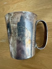 Antique Tankard Silver plated Alexander & Scott 1/2pint Cup Adelphi Hotel 1936