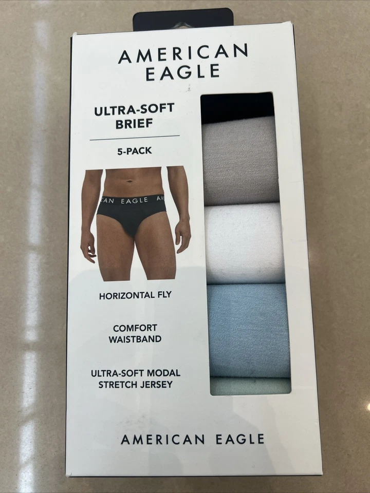 Paquete de 5 calzoncillos American Eagle XXL ultra suaves para hombre Foto 2 de 4