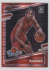 2021-22 Panini Donruss Optic The Rookies Red Pulsar Prizm Scottie Barnes #4 10ps