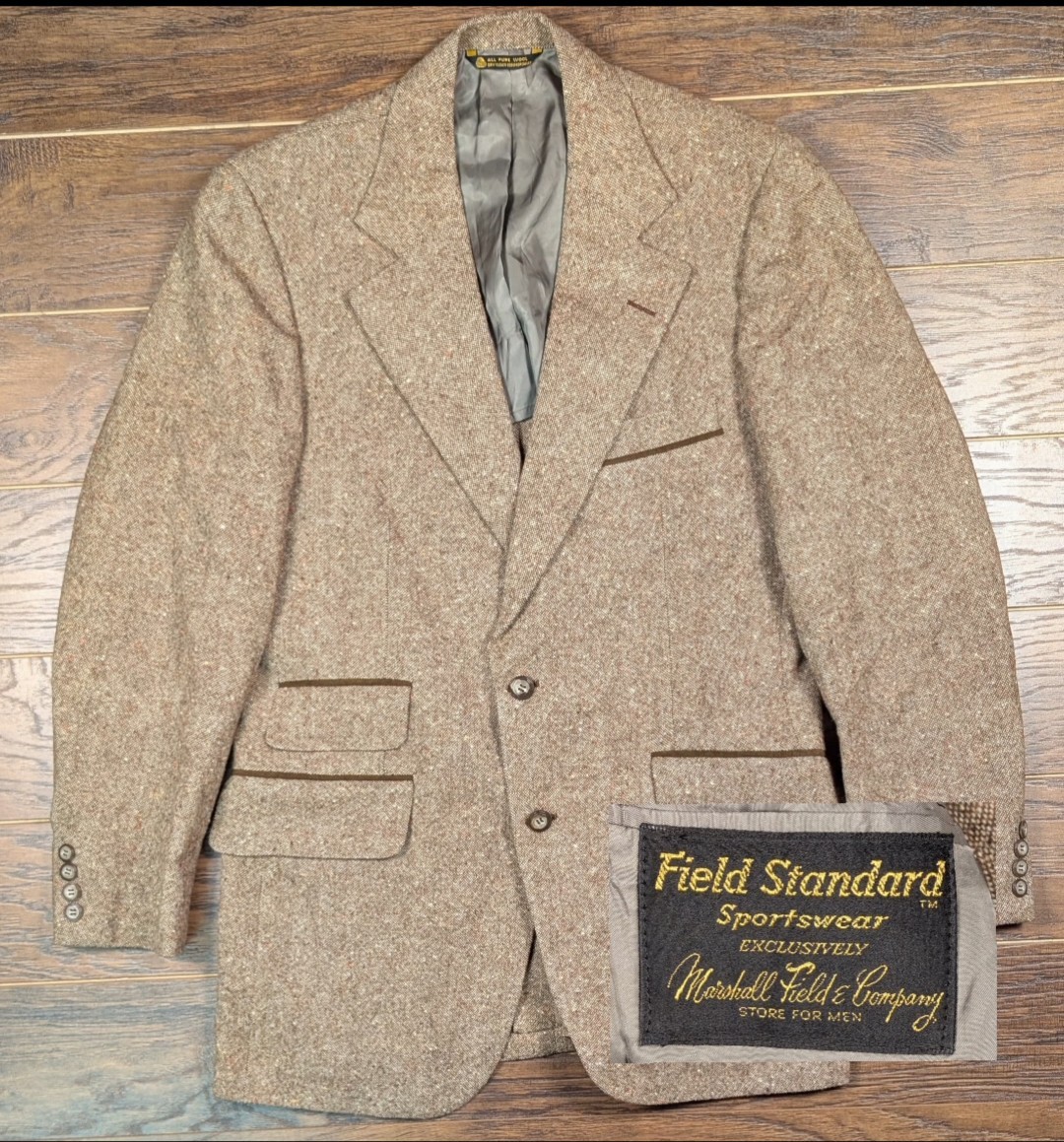 Marshall Fields Field Standard Wool Confetti Plai… - image 1