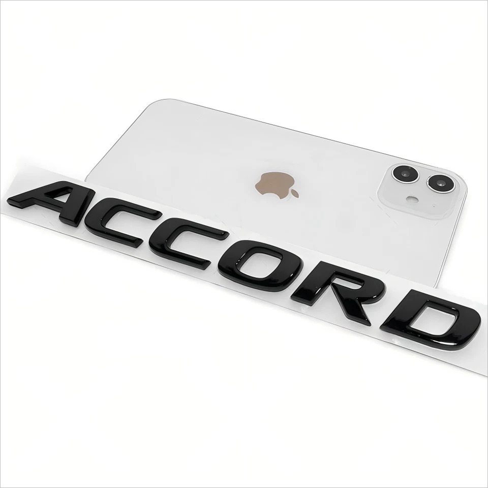 ✔️ Fit For Honda Accord Sport Logo Luggage Trunk Nameplate Gloss Black Emblem Foto 2 de 4