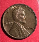 1954 Choice AU LINCOLN Cent 2nd Lowest Mintage in 1941 to Current X908 Old Coin!