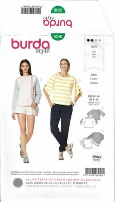 Misses' Shirt Burda Style Sewing Craft Pattern 6246 8-18 NEW! FREE SHIPPING!