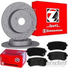 Zimmermann SPORT BREMSSCHEIBEN 302mm + BELÄGE HINTEN passt für KIA SPORTAGE 4 QL