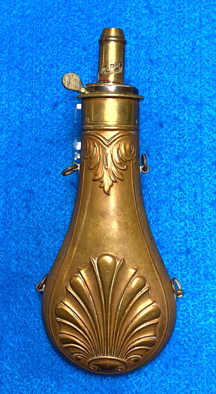 Civil War era American Flask & Cap Company Large Powder Flask