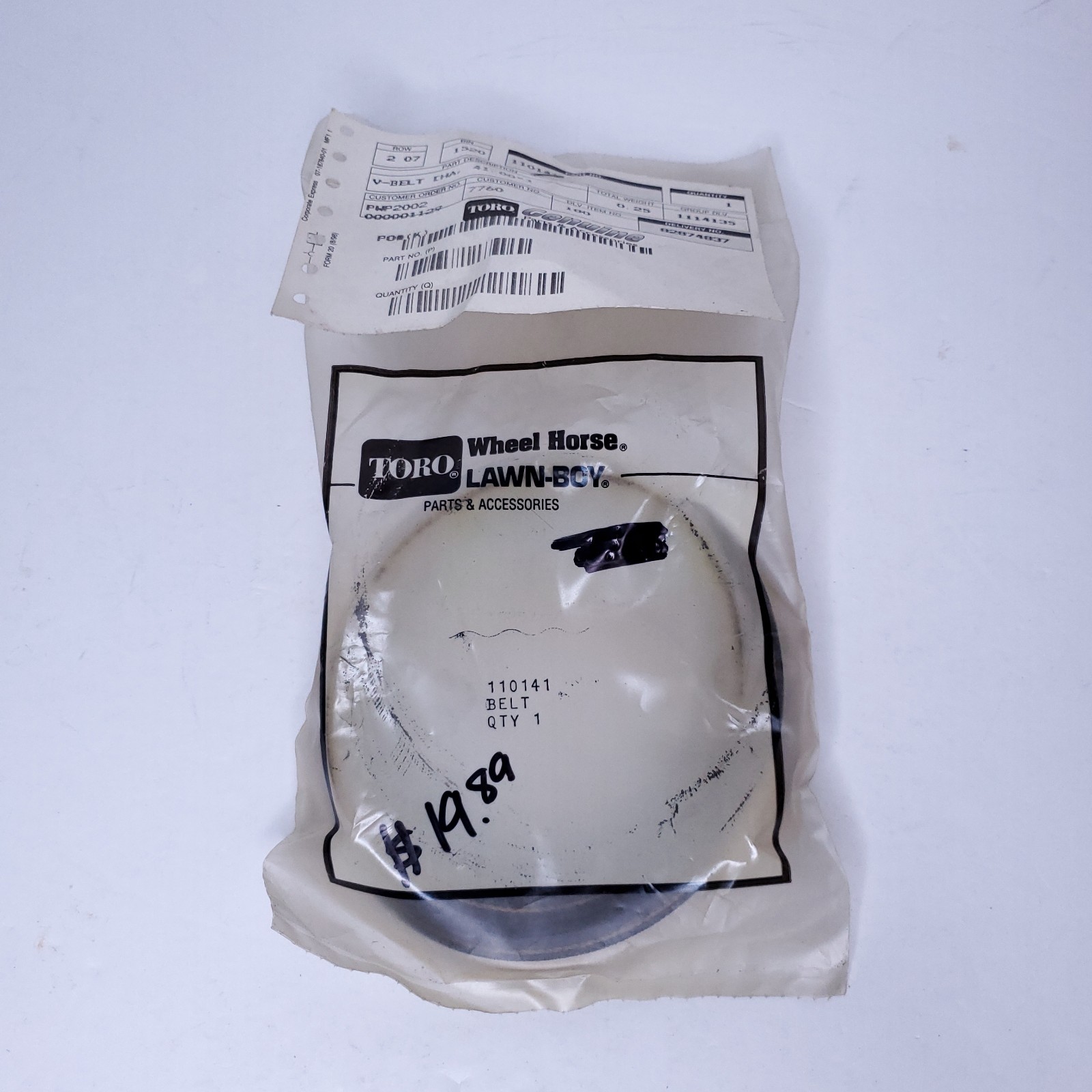 Оригинальный клиновой ремень Toro 110141 1/2 x 41 Новый